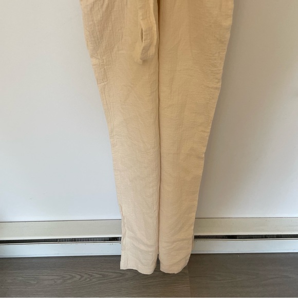 Anthropologie Aren Halterneck Jumpsuit Cream Size 2 Crossover - Picture 6 of 12